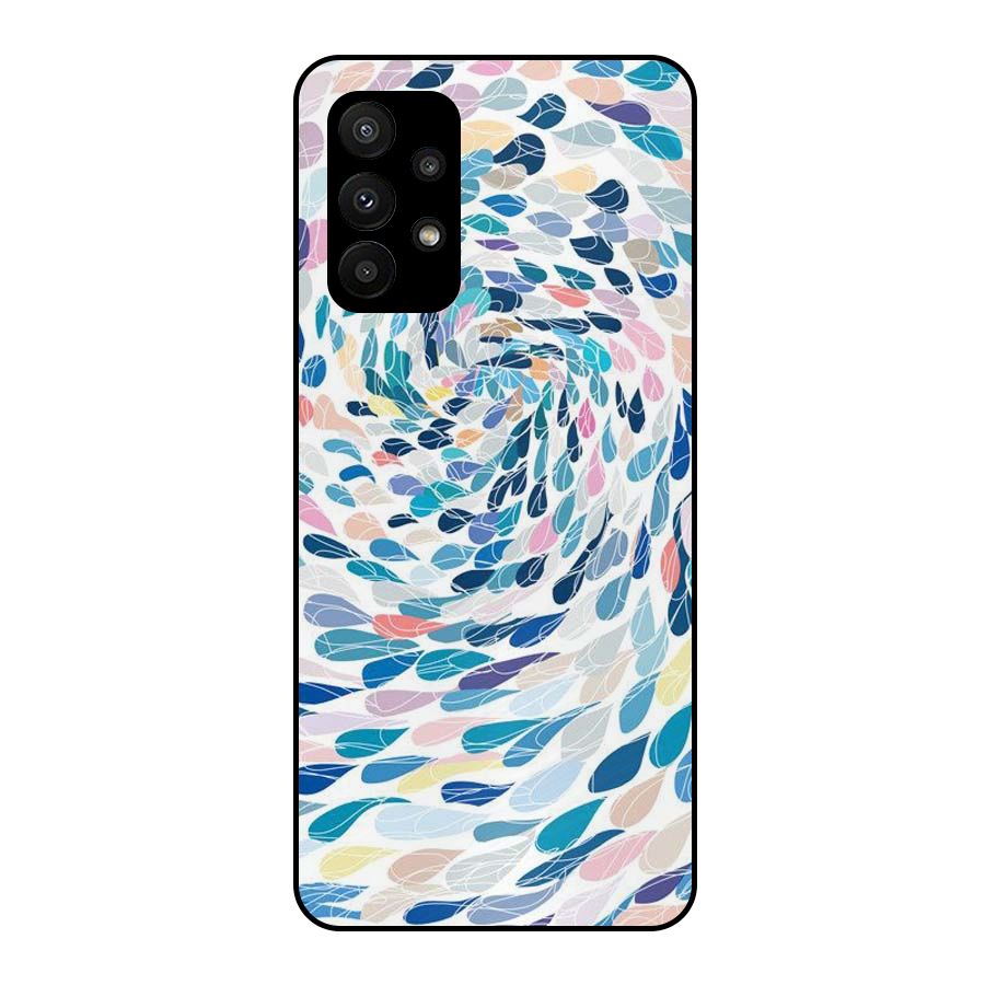 Color Droplets Swirls Metal Back Case for Galaxy A23
