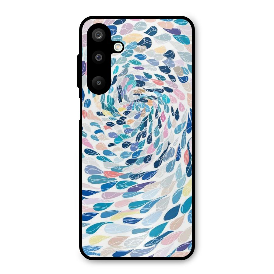 Color Droplets Swirls Metal Back Case for Galaxy M16