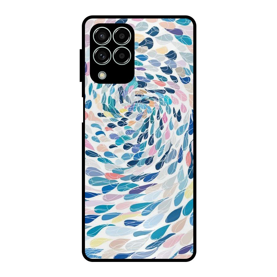Color Droplets Swirls Metal Back Case for Galaxy M33