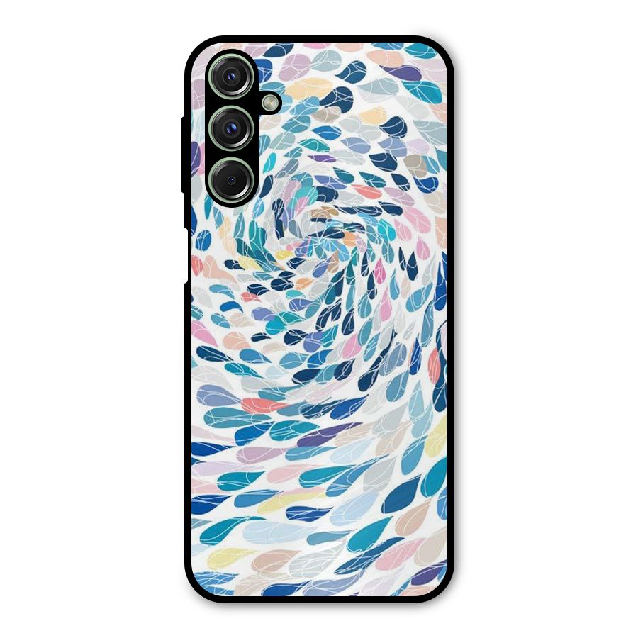 Color Droplets Swirls Metal Back Case for Galaxy M34