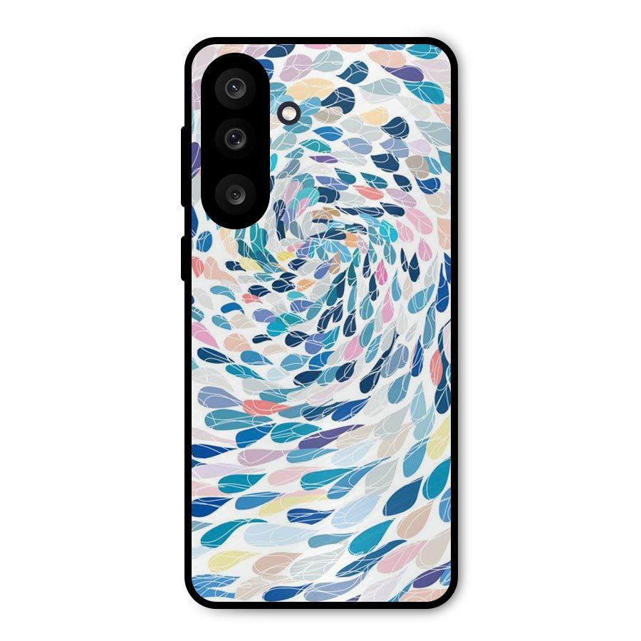 Color Droplets Swirls Metal Back Case for Galaxy M56