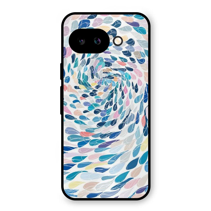 Color Droplets Swirls Metal Back Case for Google Pixel 9a