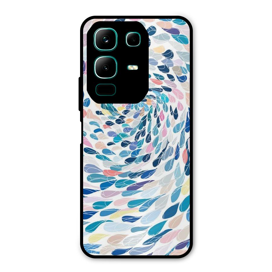 Color Droplets Swirls Metal Back Case for Infinix Note 50x