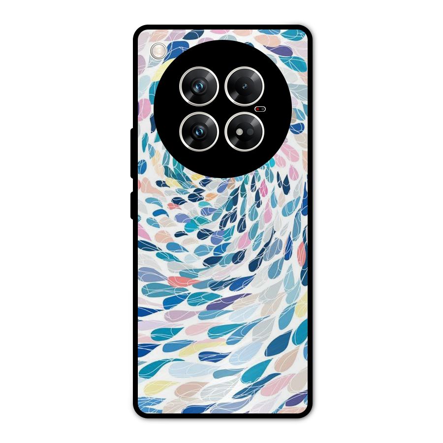Color Droplets Swirls Metal Back Case for Infinix Zero 40 5G