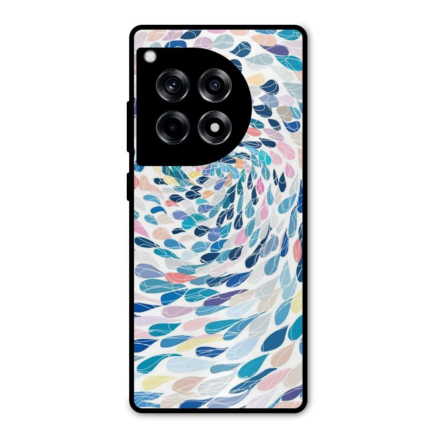 Color Droplets Swirls Metal Back Case for OnePlus 12R