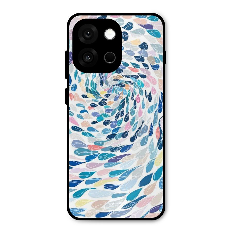 Color Droplets Swirls Metal Back Case for OnePlus 13s