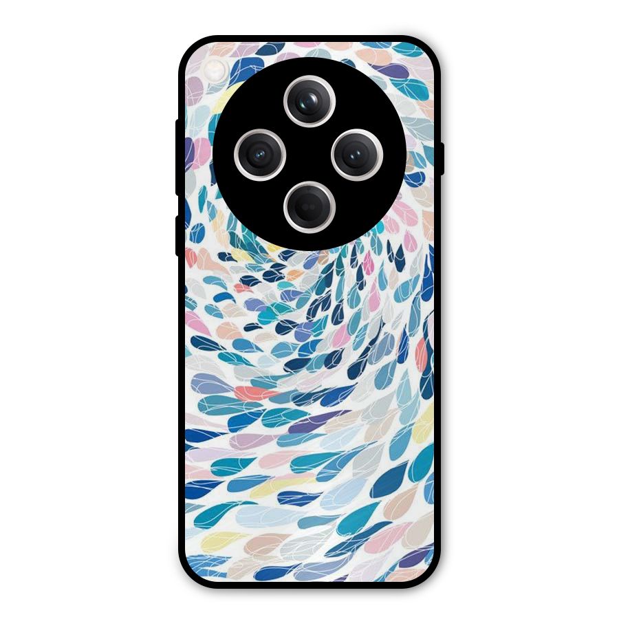 Color Droplets Swirls Metal Back Case for Oppo Find X8