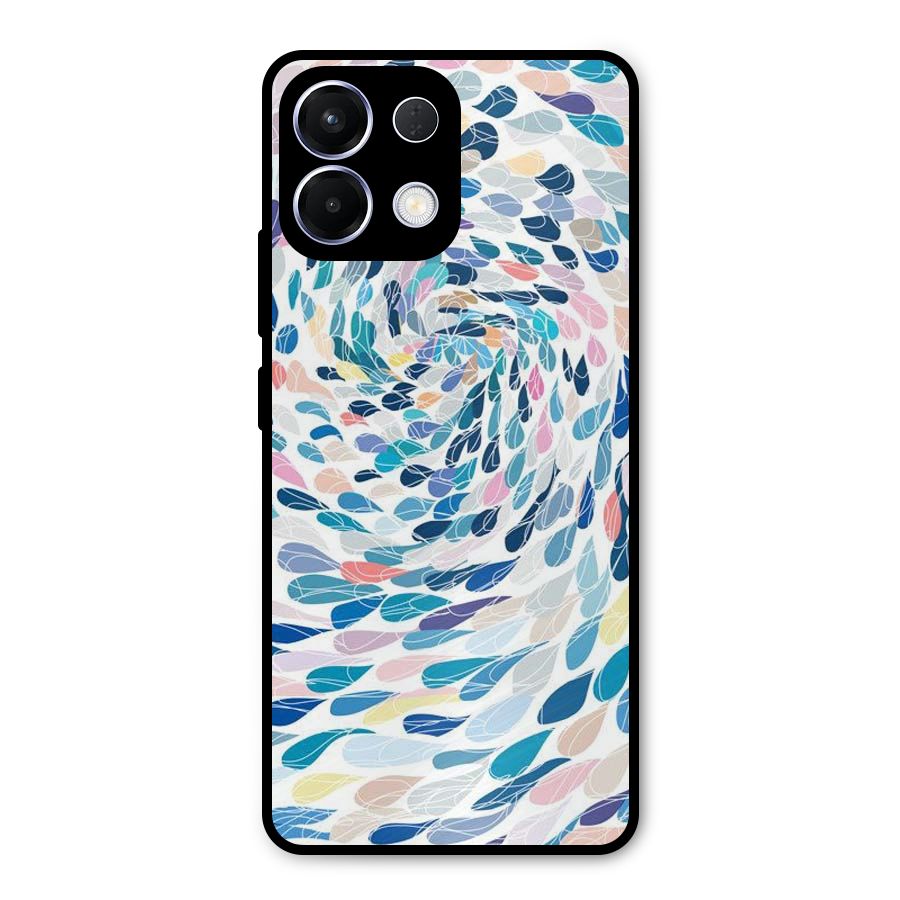 Color Droplets Swirls Metal Back Case for Oppo K13