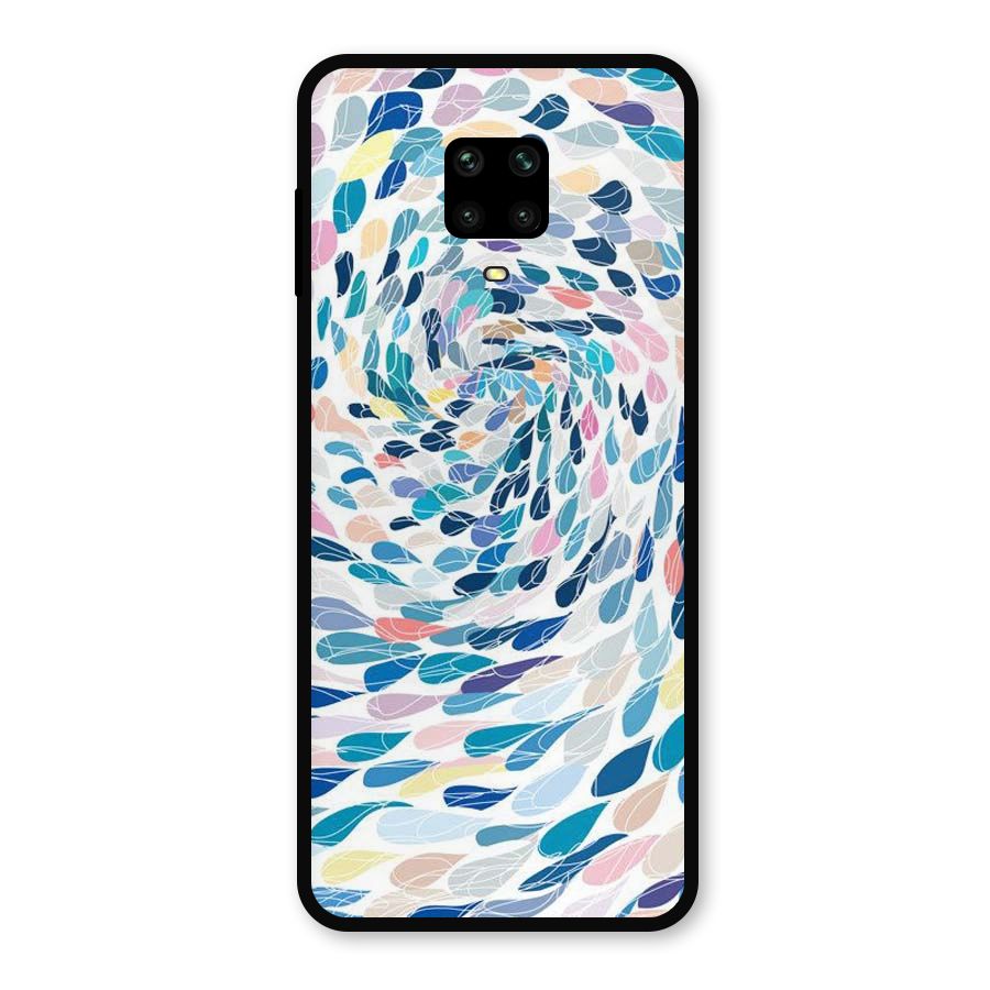 Color Droplets Swirls Metal Back Case for Poco M2 Pro