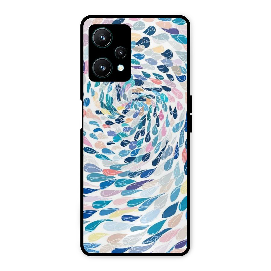 Color Droplets Swirls Metal Back Case for Realme 9 Pro 5G