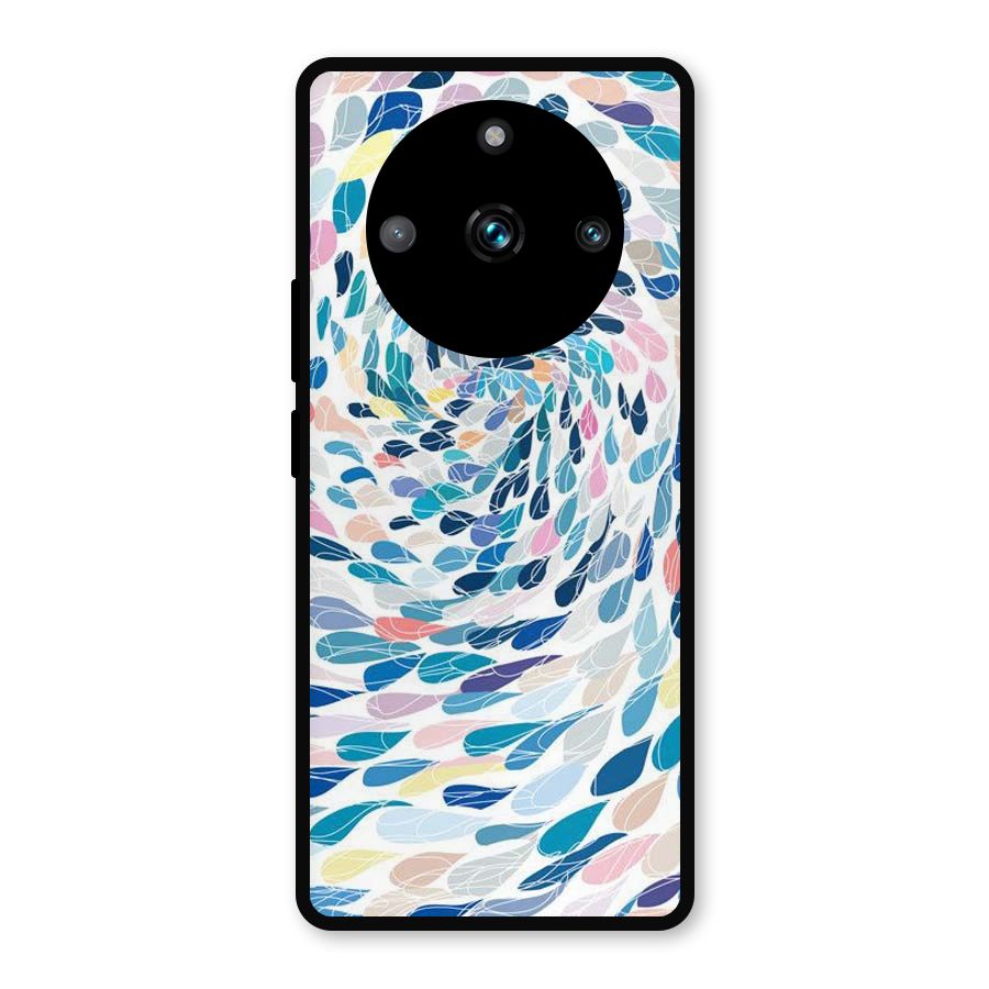 Color Droplets Swirls Metal Back Case for Realme Narzo 60 Pro