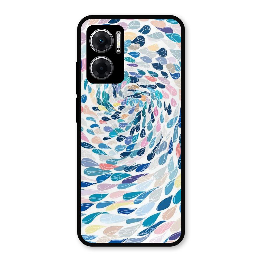 Color Droplets Swirls Metal Back Case for Redmi 11 Prime 5G