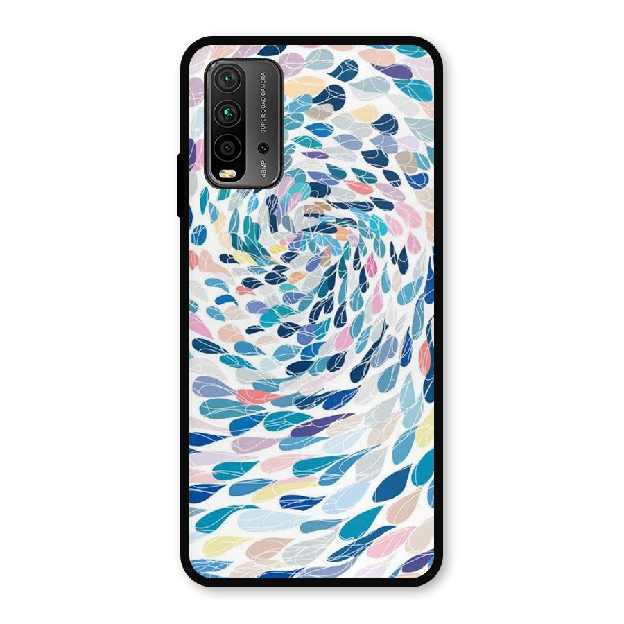 Color Droplets Swirls Metal Back Case for Redmi 9 Power