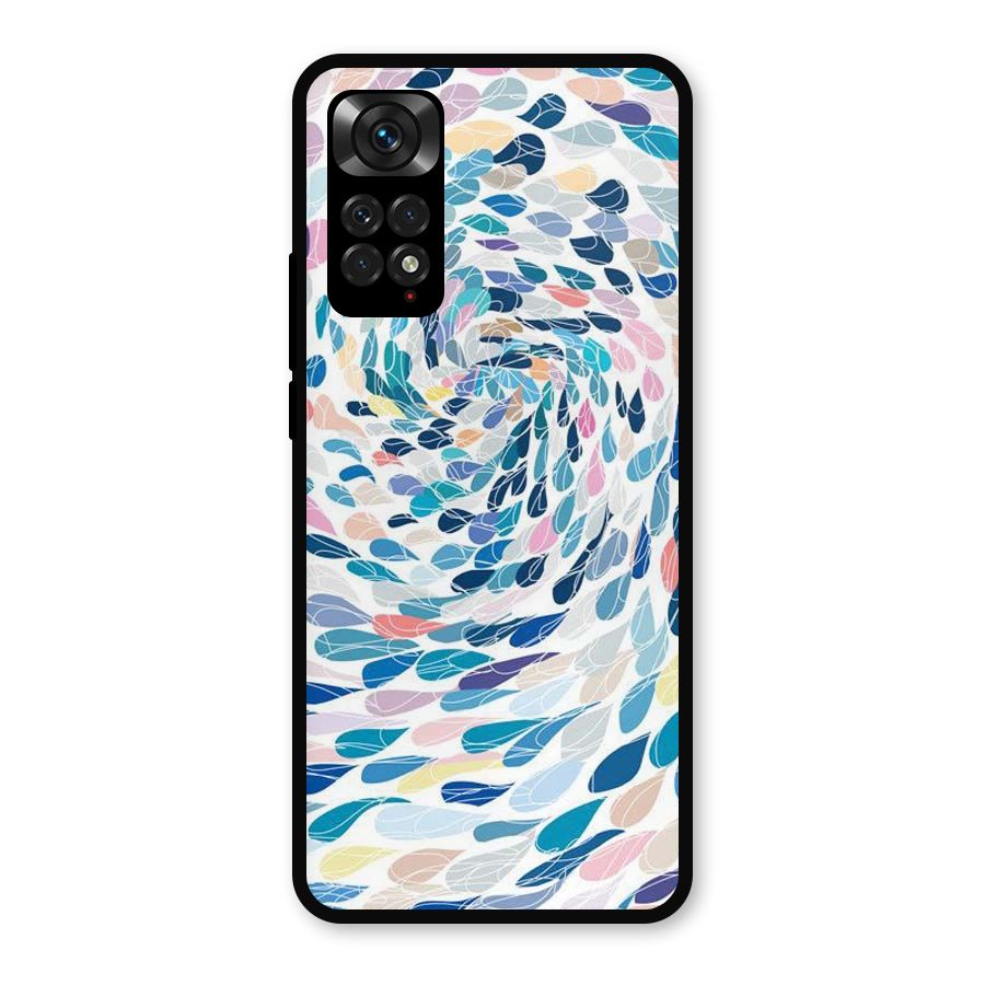Color Droplets Swirls Metal Back Case for Redmi Note 11s