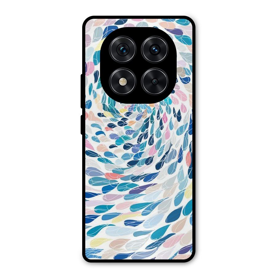Color Droplets Swirls Metal Back Case for Redmi Note 14 Pro 5G
