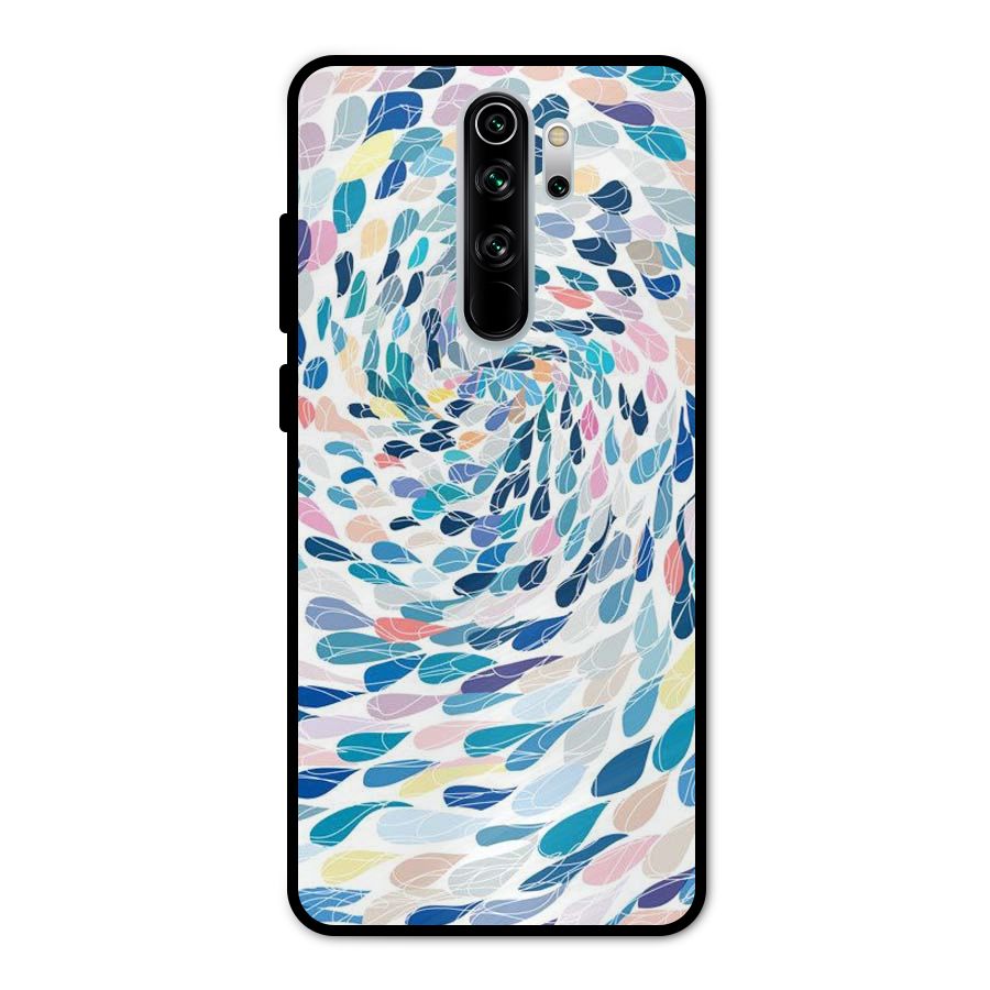 Color Droplets Swirls Metal Back Case for Redmi Note 8 Pro
