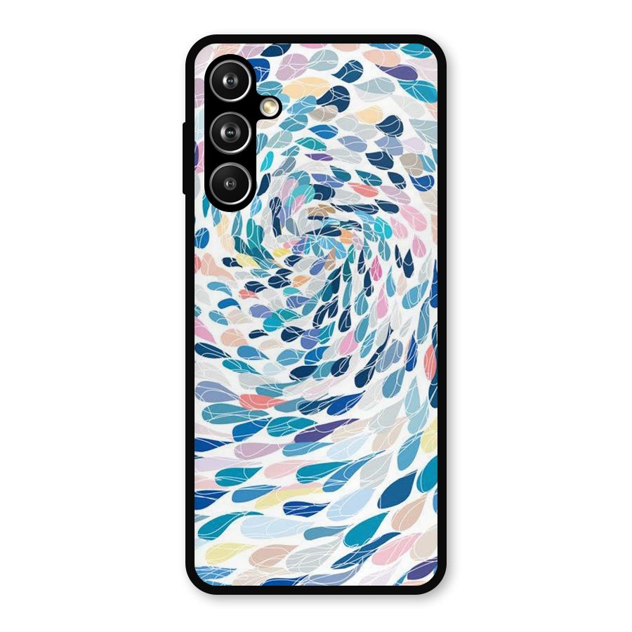 Color Droplets Swirls Metal Back Case for Samsung Galaxy M54