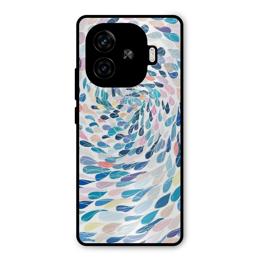 Color Droplets Swirls Metal Back Case for iQOO Neo 10R