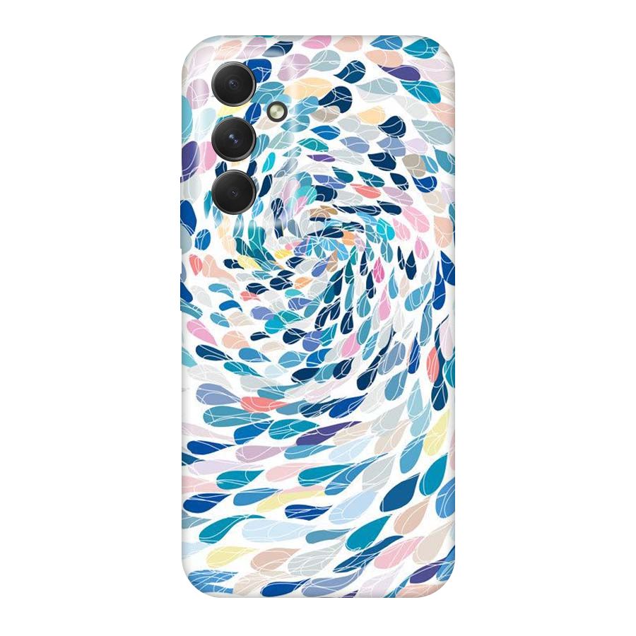 Color Droplets Swirls Original Polycarbonate Back Case for Galaxy A54