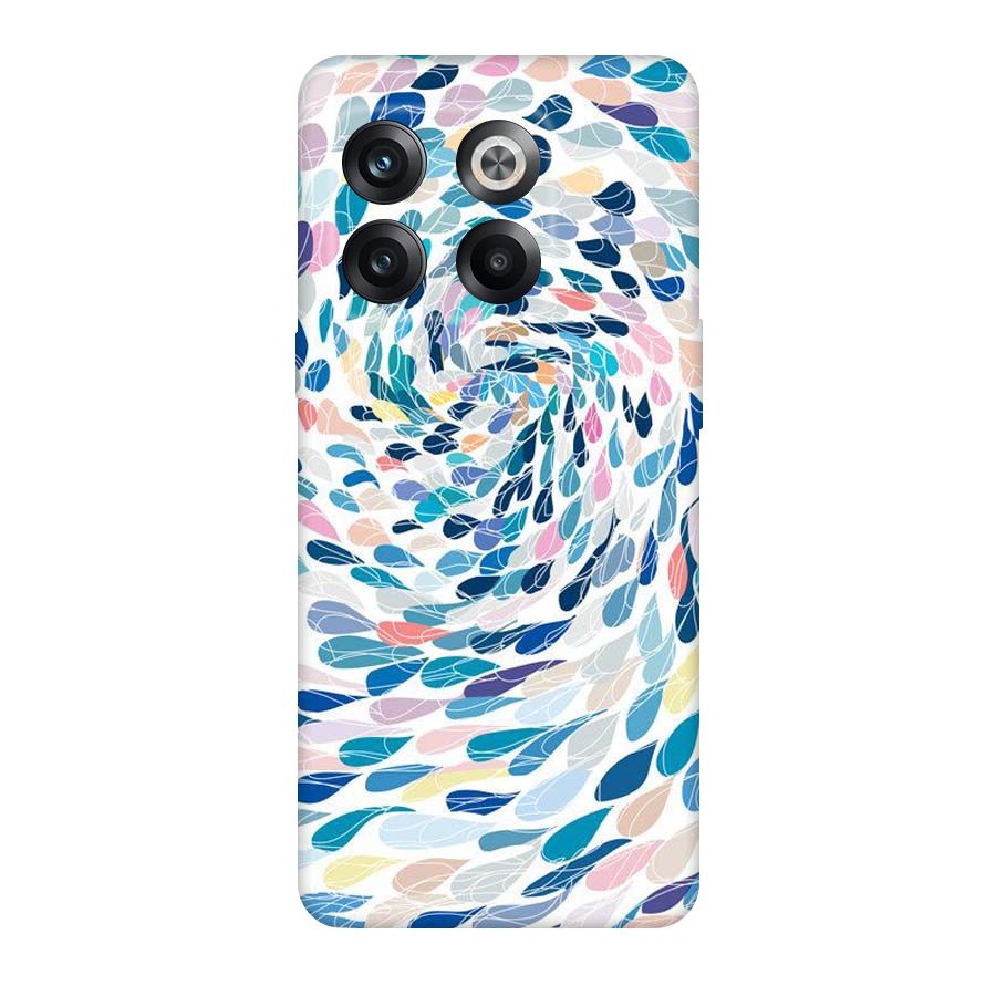 Color Droplets Swirls Original Polycarbonate Back Case for OnePlus 10T