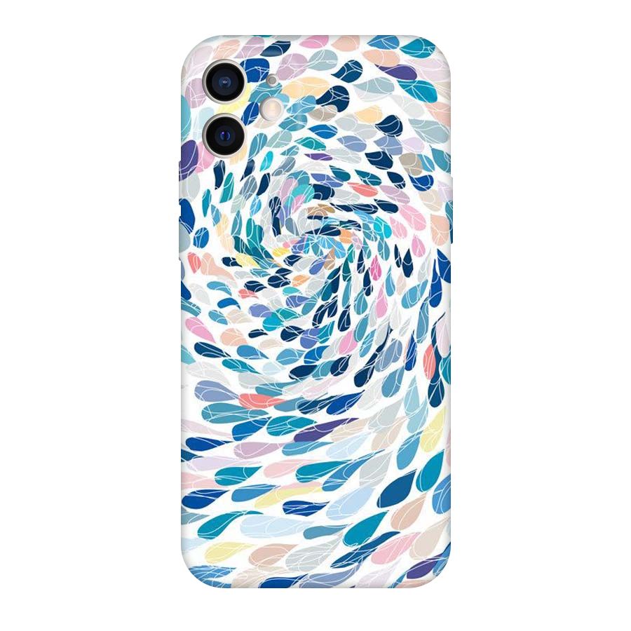 Color Droplets Swirls Original Polycarbonate Back Case for iPhone 12