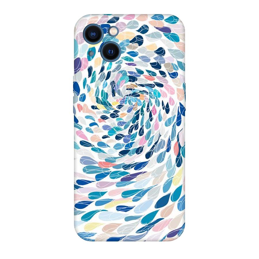 Color Droplets Swirls Original Polycarbonate Back Case for iPhone 13