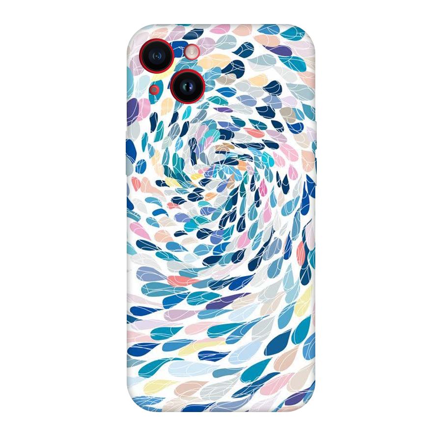 Color Droplets Swirls Original Polycarbonate Back Case for iPhone 14 Plus