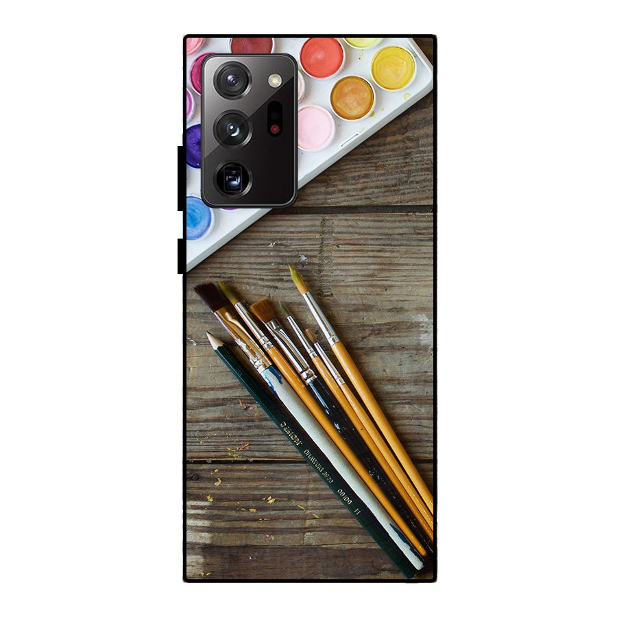 Color Palette and Brush Metal Back Case for Galaxy Note 20 Ultra