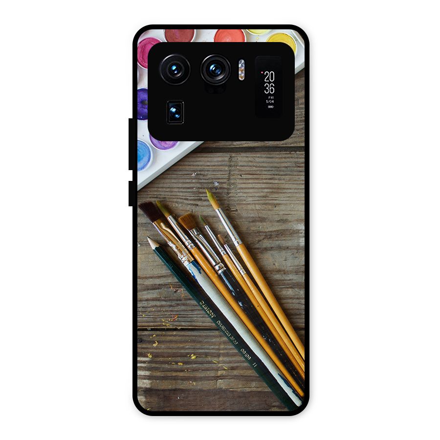 Color Palette and Brush Metal Back Case for Mi 11 Ultra
