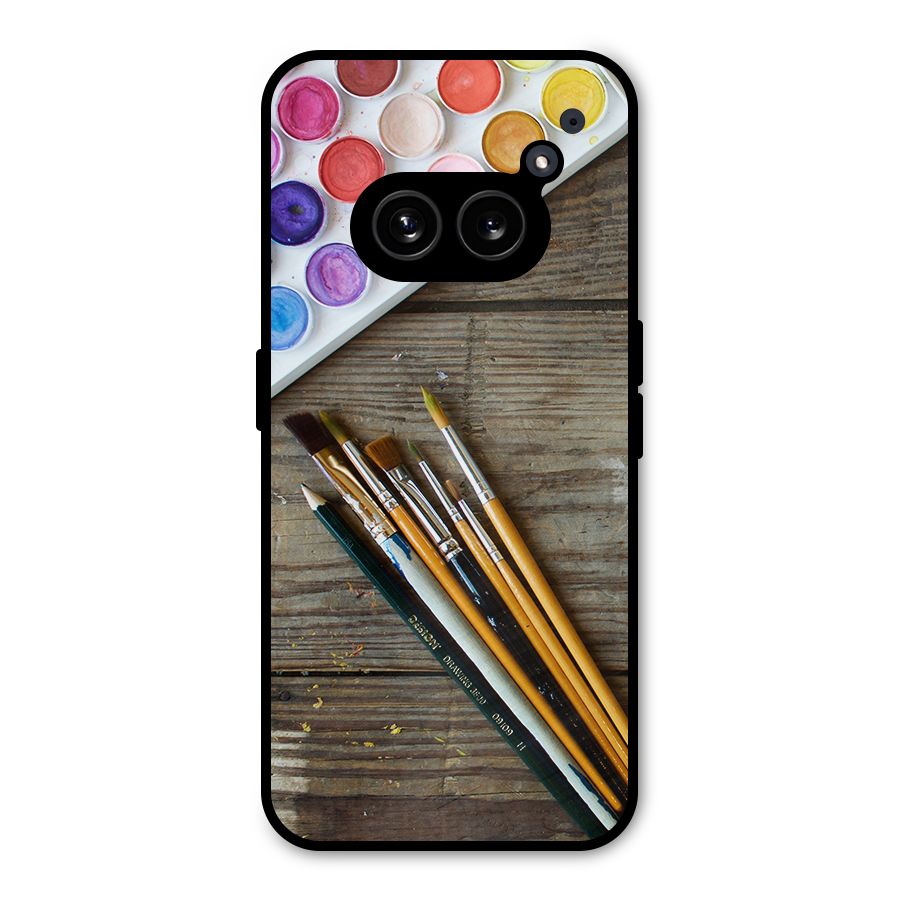 Color Palette and Brush Metal Back Case for Nothing Phone 2a Plus