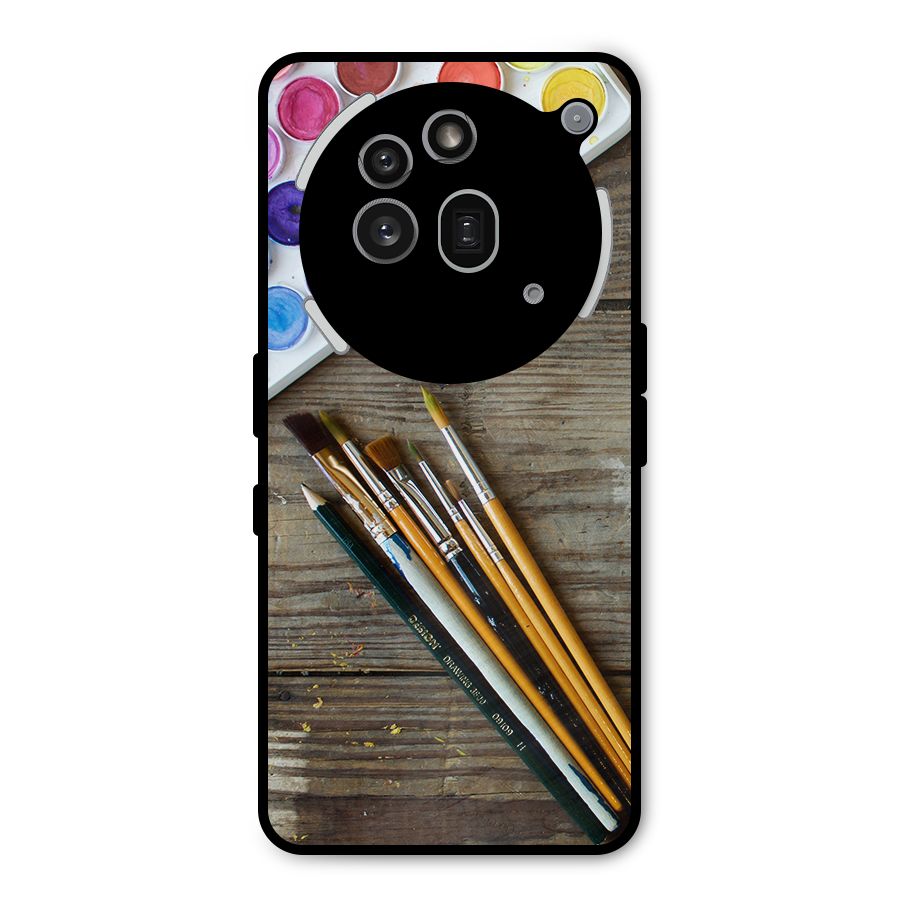 Color Palette and Brush Metal Back Case for Nothing Phone 3a Pro