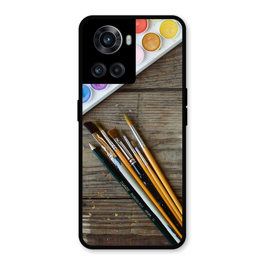 Color Palette and Brush Metal Back Case for OnePlus 10R