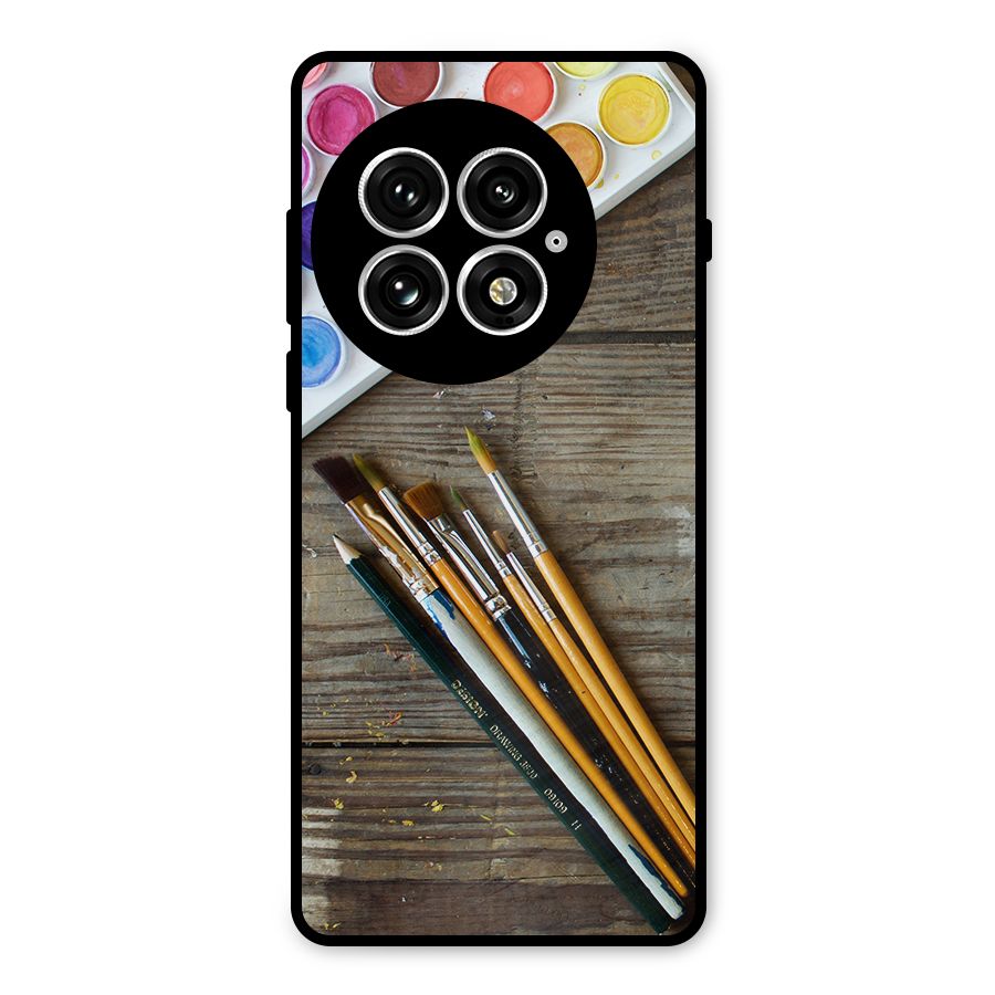 Color Palette and Brush Metal Back Case for OnePlus 13