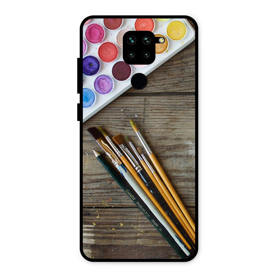 Color Palette and Brush Metal Back Case for Redmi Note 9