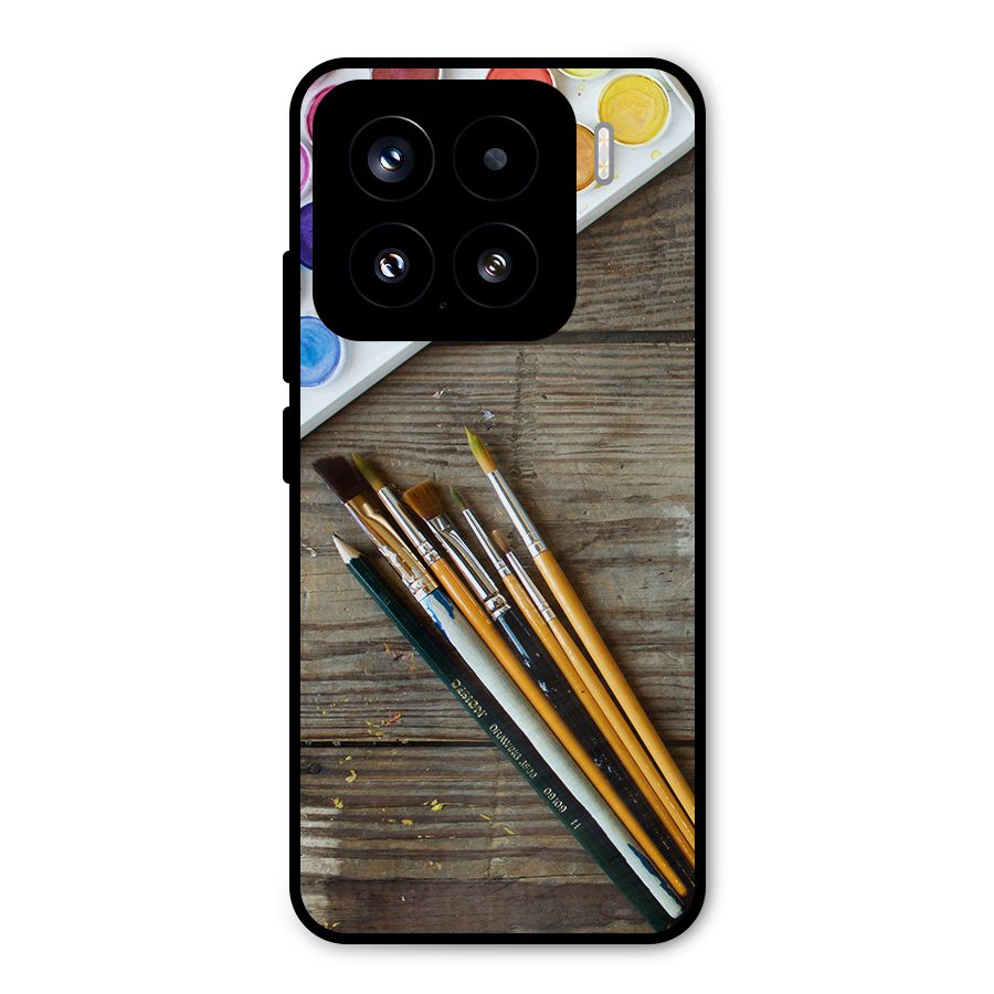 Color Palette and Brush Metal Back Case for Xiaomi 15