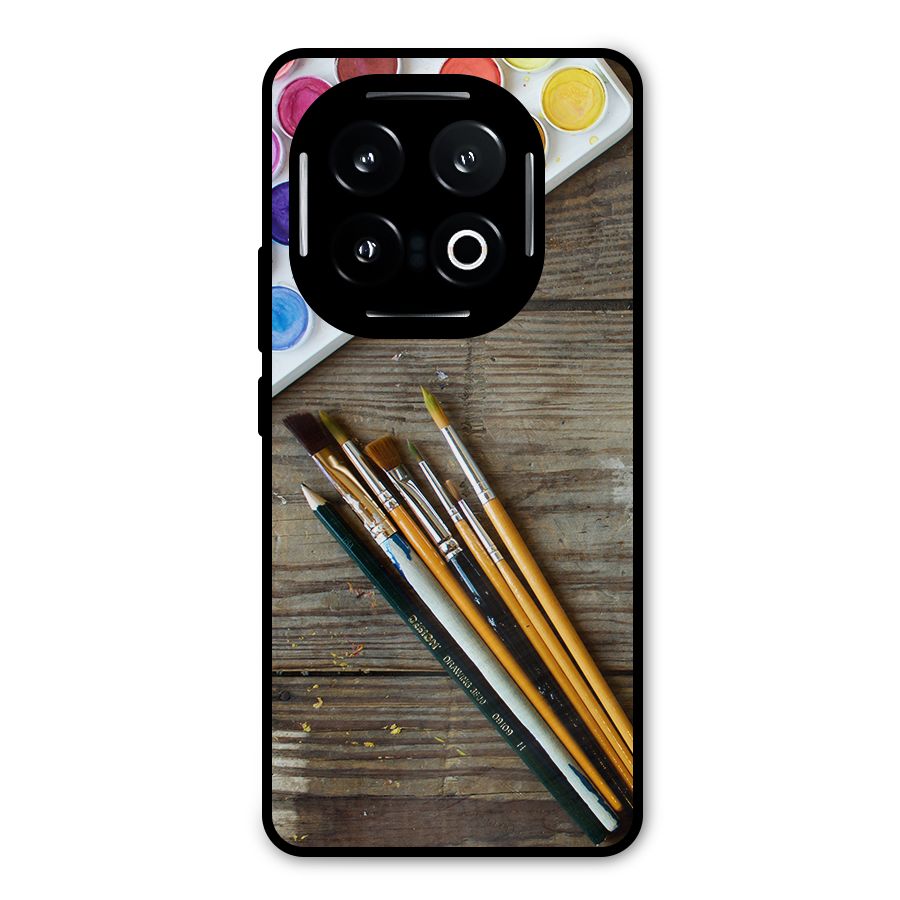 Color Palette and Brush Metal Back Case for iQOO 13