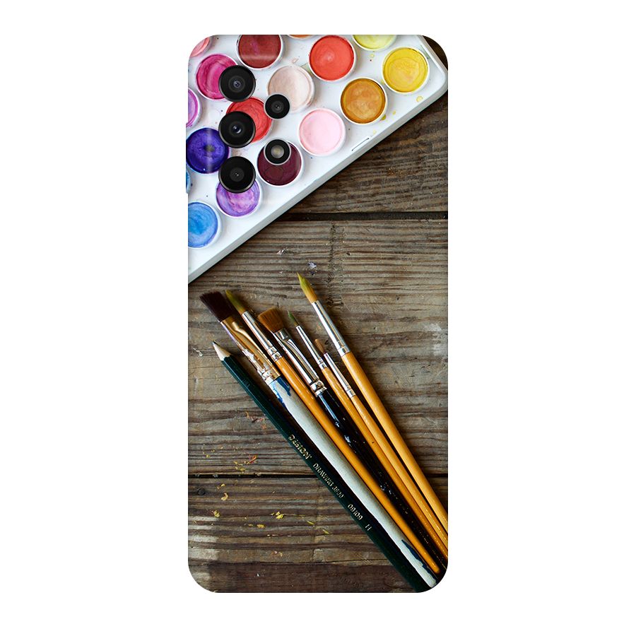 Color Palette and Brush Original Polycarbonate Back Case for Galaxy A23