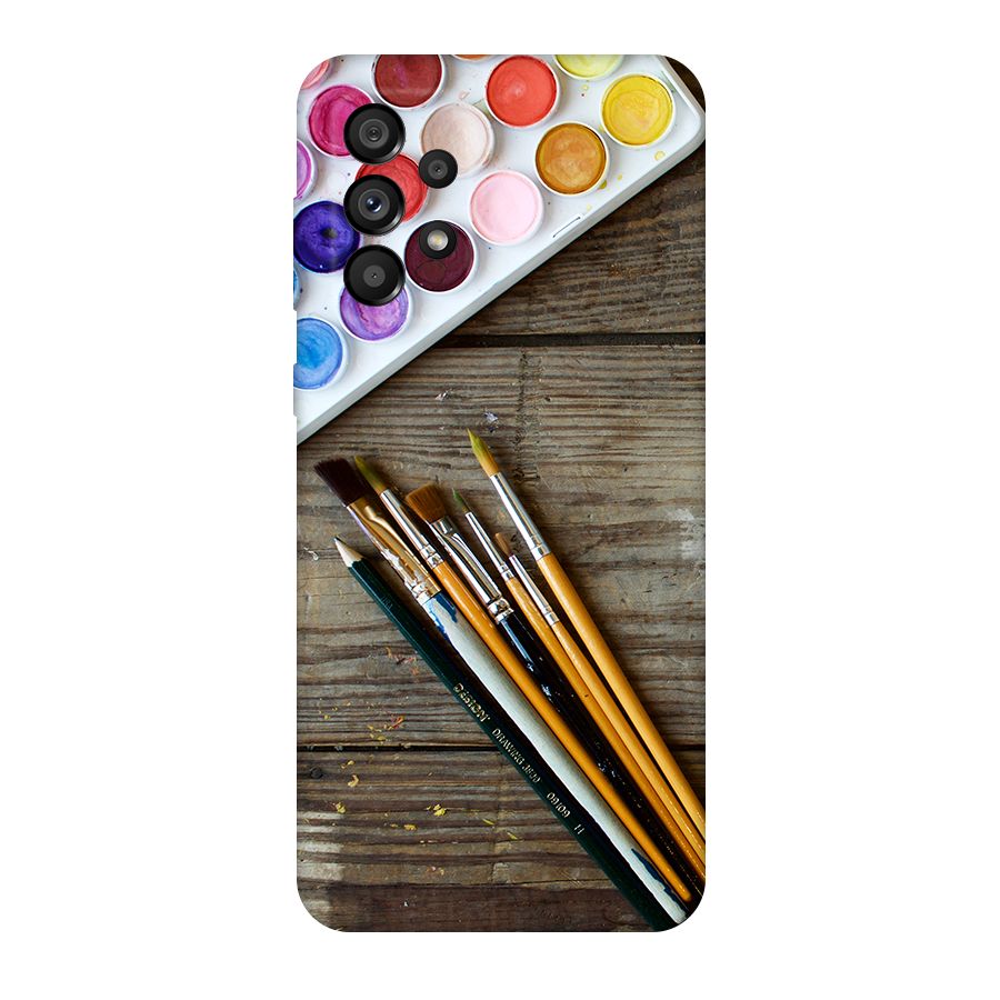 Color Palette and Brush Original Polycarbonate Back Case for Galaxy A73 5G