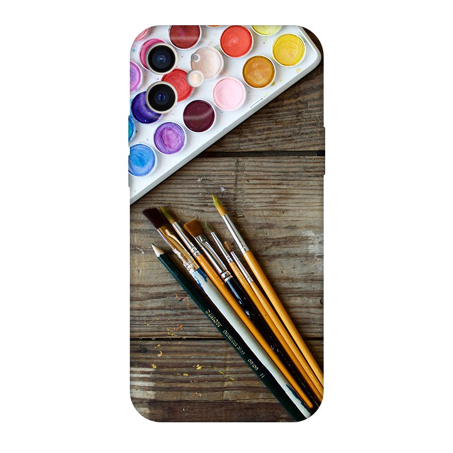 Color Palette and Brush Original Polycarbonate Back Case for iPhone 12