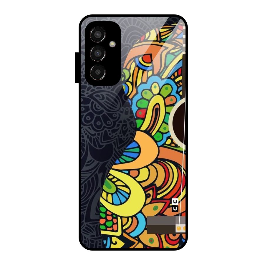 Colored Blocks Glass Back Case for Galaxy F13