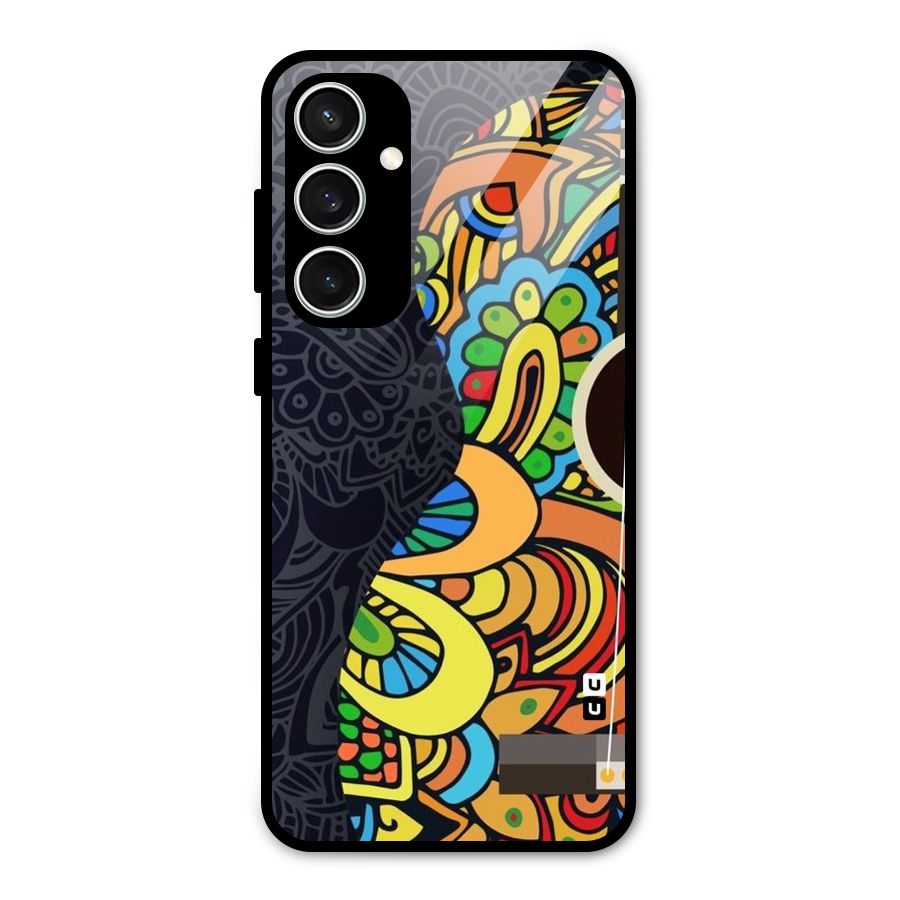 Colored Blocks Glass Back Case for Galaxy S23 FE