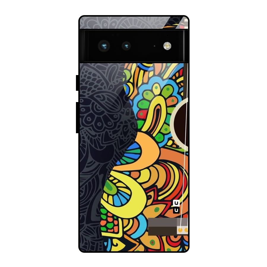 Colored Blocks Glass Back Case for Google Pixel 6