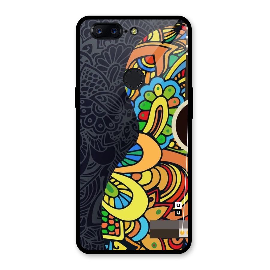 Colored Blocks Glass Back Case for OnePlus 5T