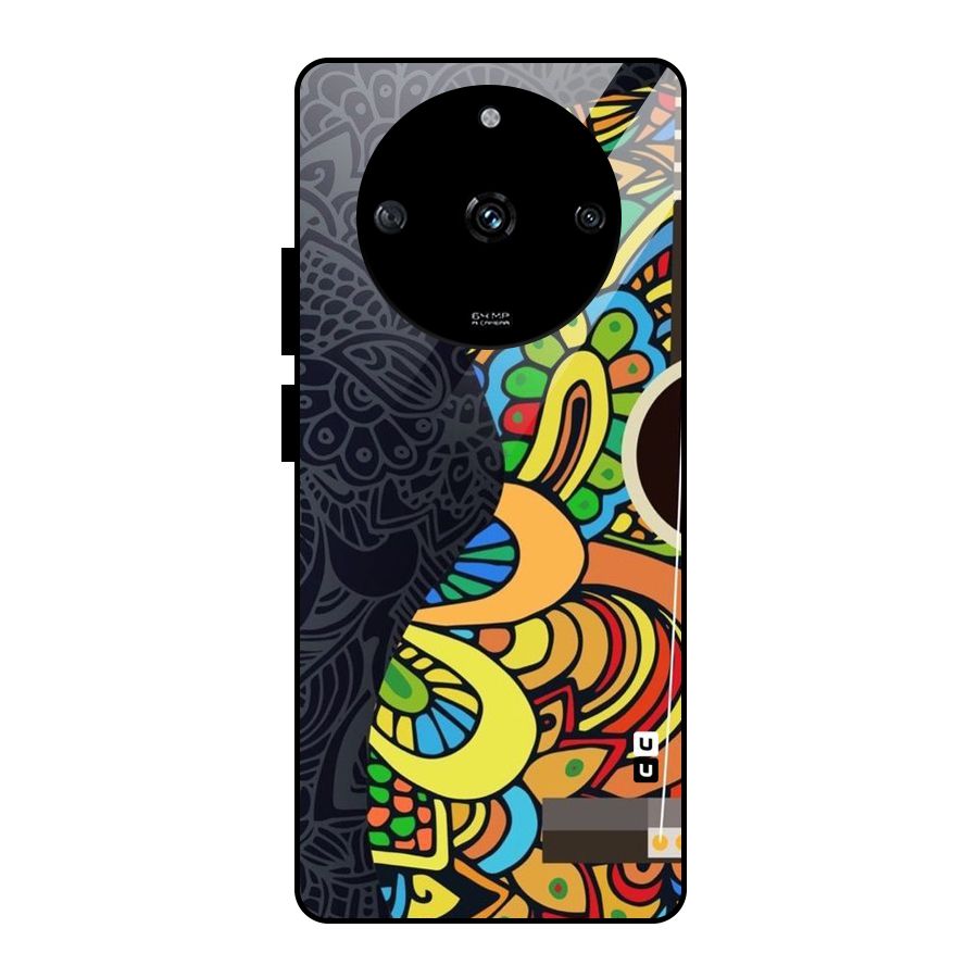 Colored Blocks Glass Back Case for Realme Narzo 60 5G