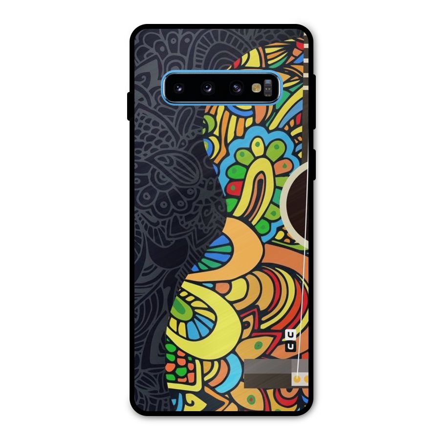 Colored Blocks Metal Back Case for Galaxy S10