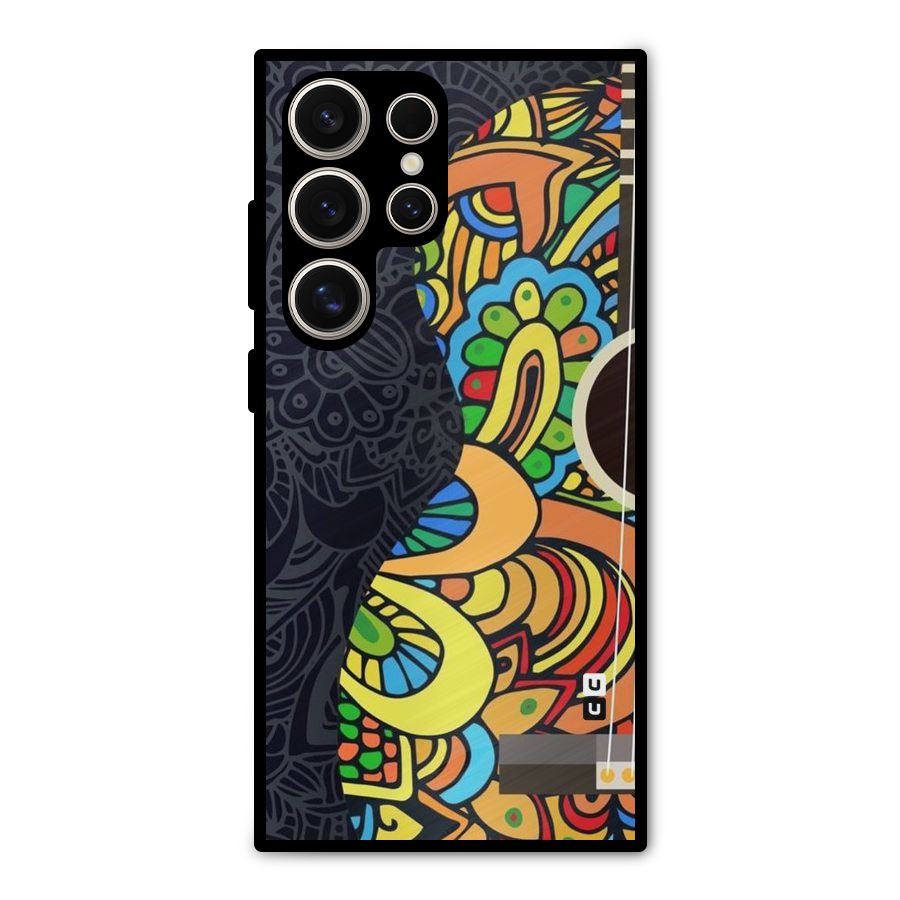 Colored Blocks Metal Back Case for Galaxy S24 Ultra