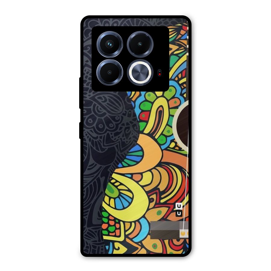 Colored Blocks Metal Back Case for Infinix Note 40 5G
