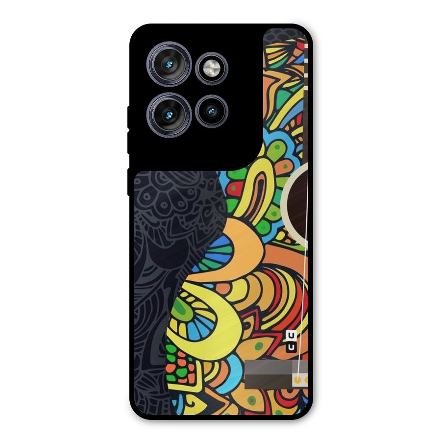 Colored Blocks Metal Back Case for Motorola Edge 50 Neo