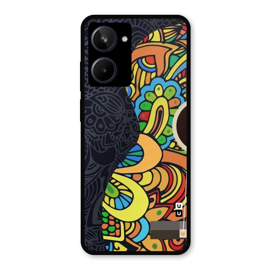 Colored Blocks Metal Back Case for Realme 10