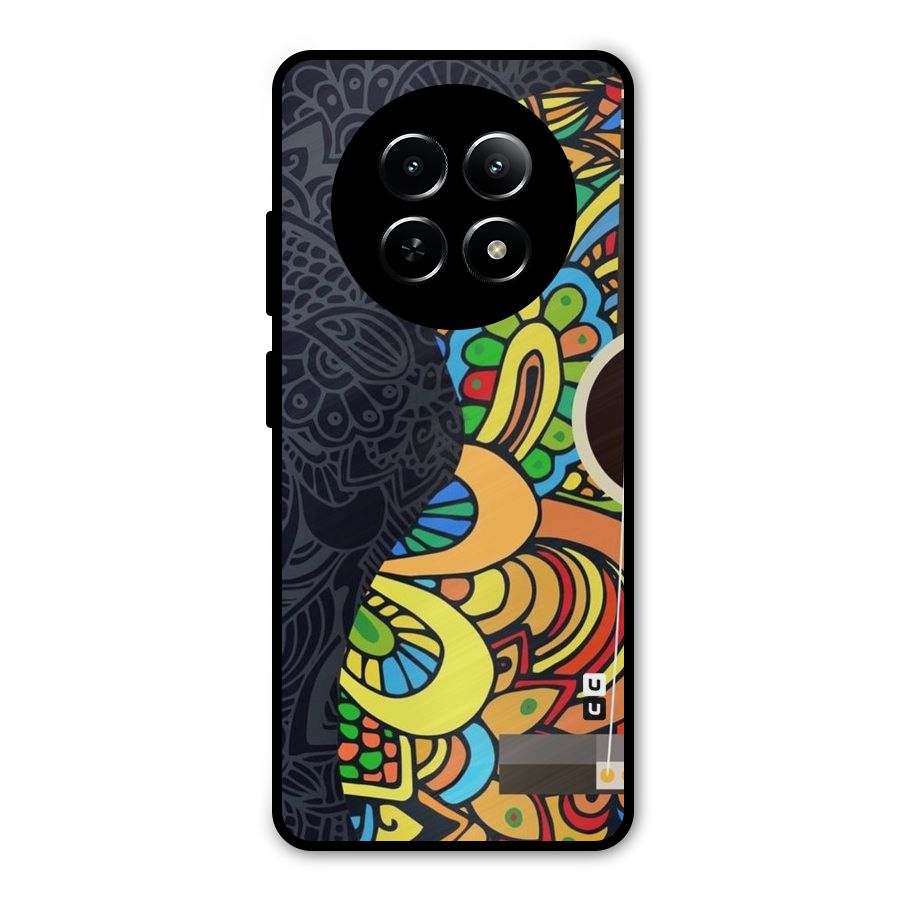 Colored Blocks Metal Back Case for Realme 12 5G